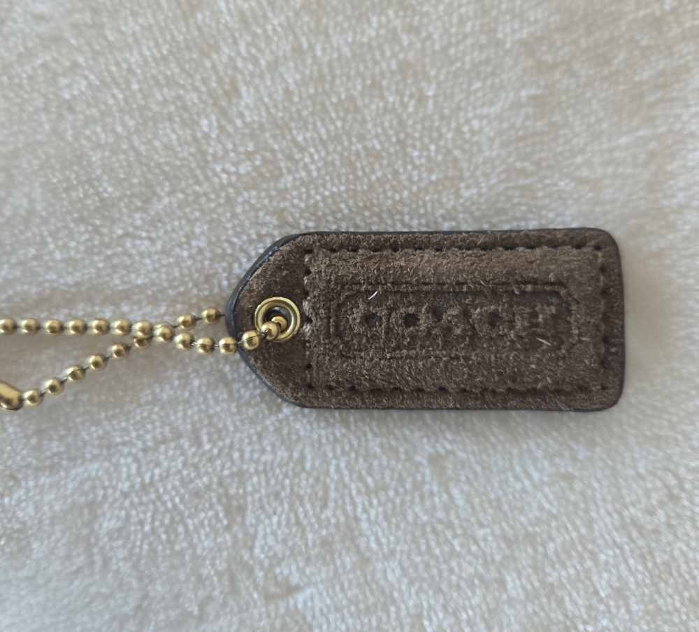 Coach Suede Hang Tag